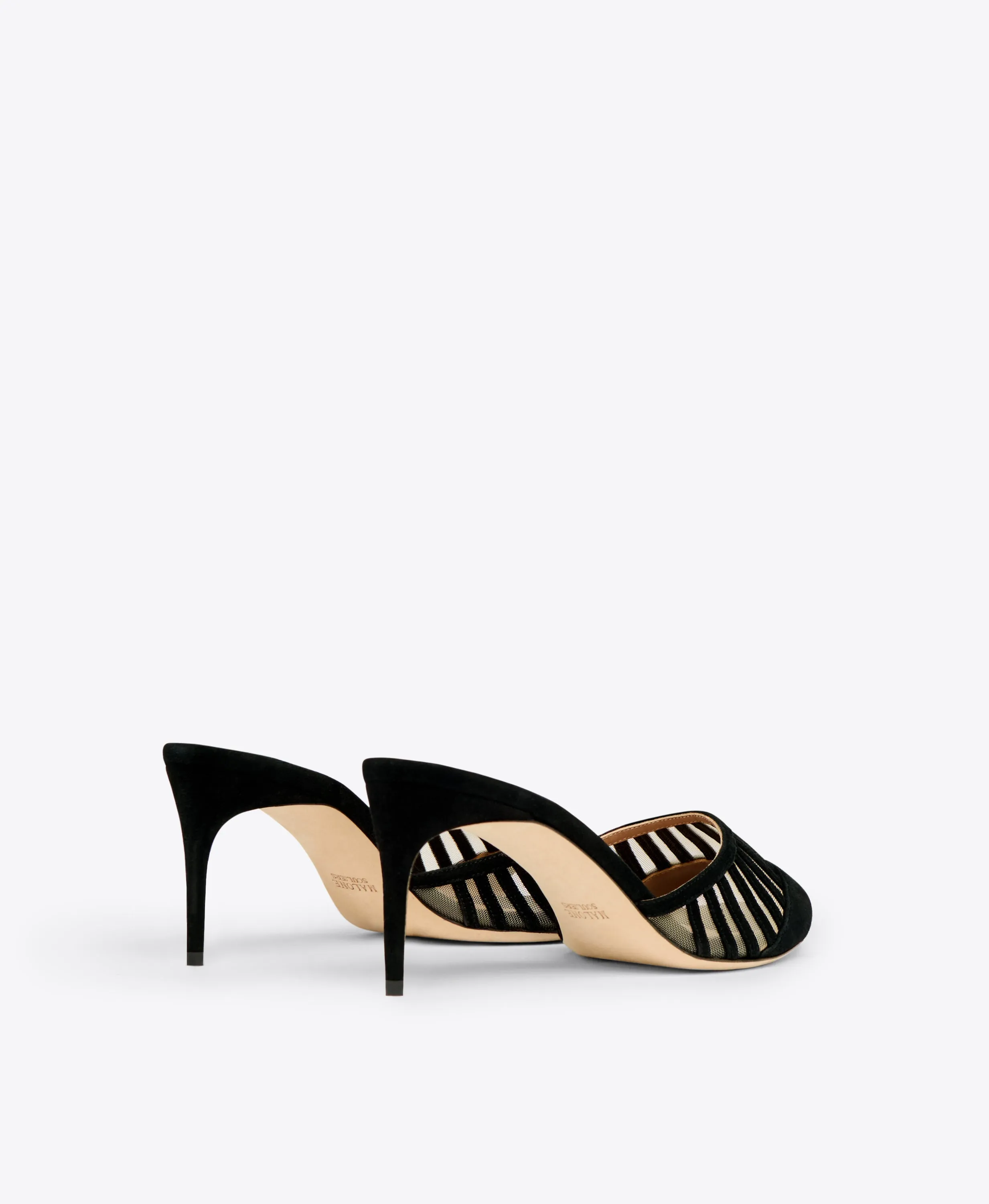 Bellatrix 70 Black Suede Heeled Sandals