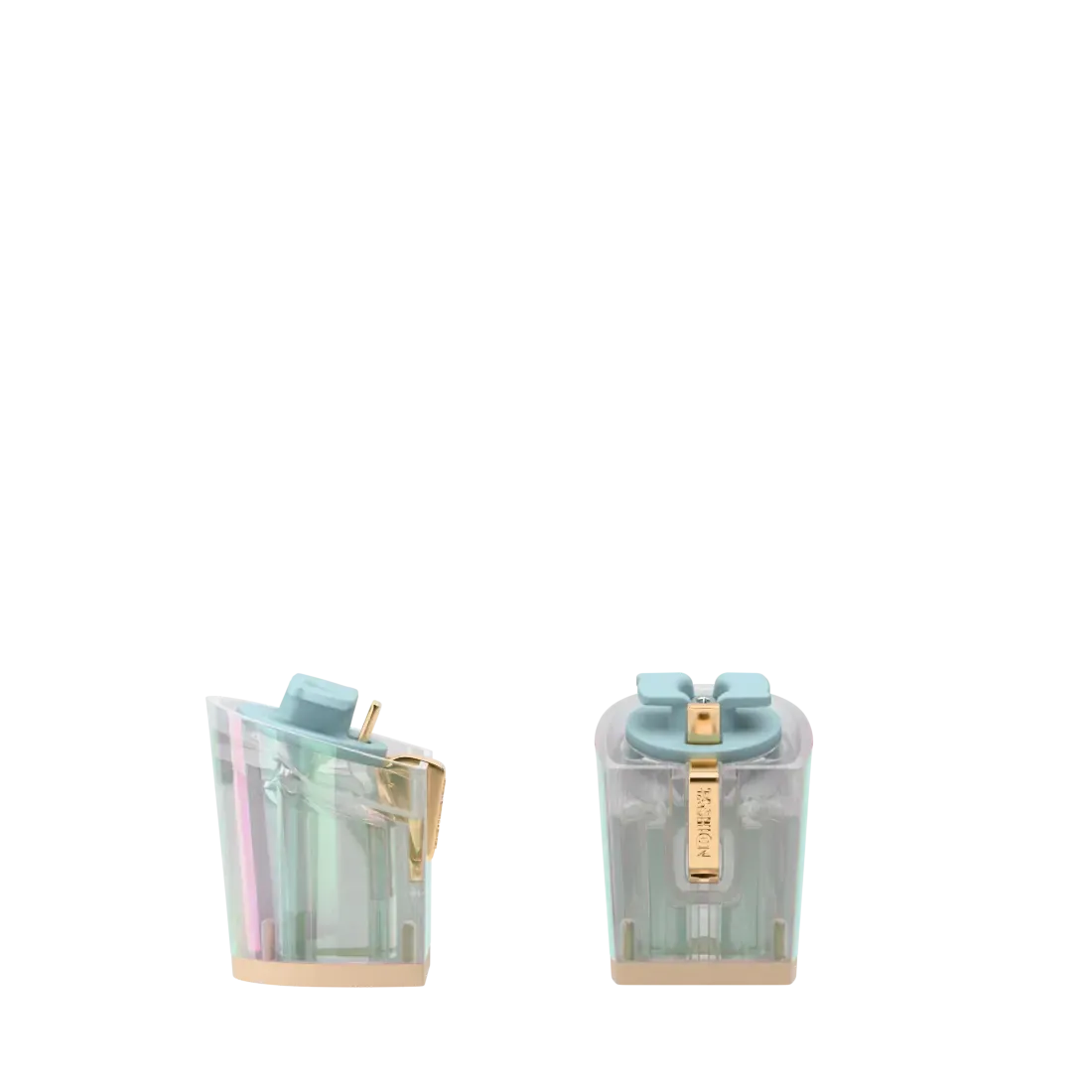 Block Heel Kit 3 Iridescent Transparent