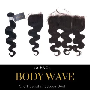 Body Wave Human Hair Short Length Wholesale Package