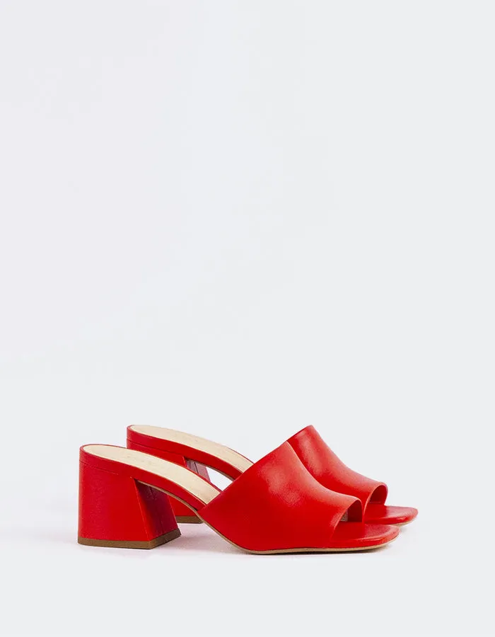 Clarabelle Red Leather