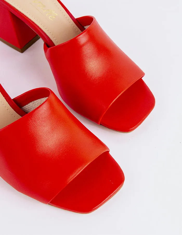 Clarabelle Red Leather