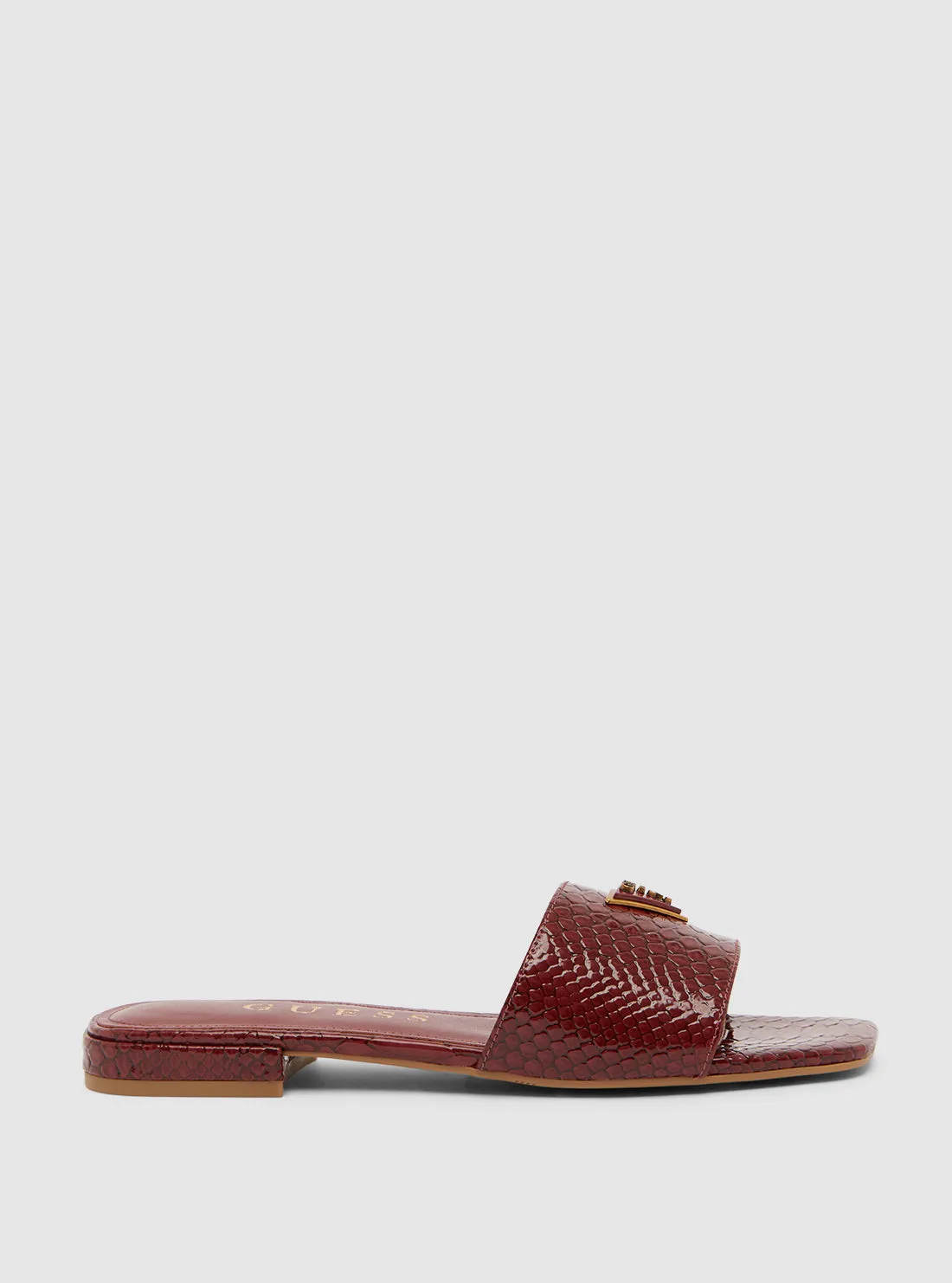 Dark Red Tamsea Slide Sandal