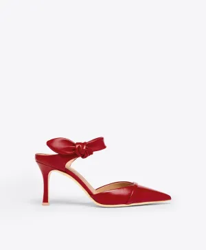 Eartha 80 Red Leather Mules