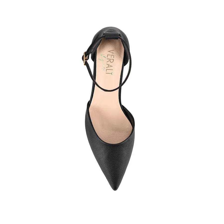 Eli Closed Toe Block Heels - Black