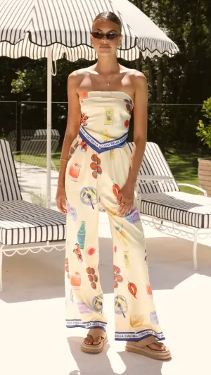 Harley Scarf Top and Pants Set - Tomato Pasta