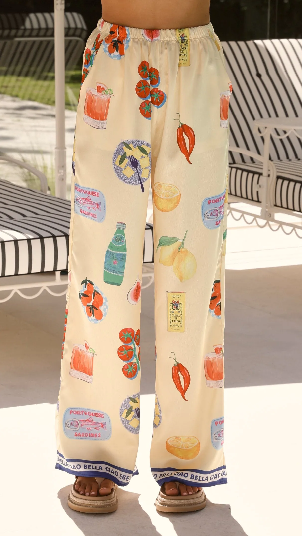 Harley Scarf Top and Pants Set - Tomato Pasta