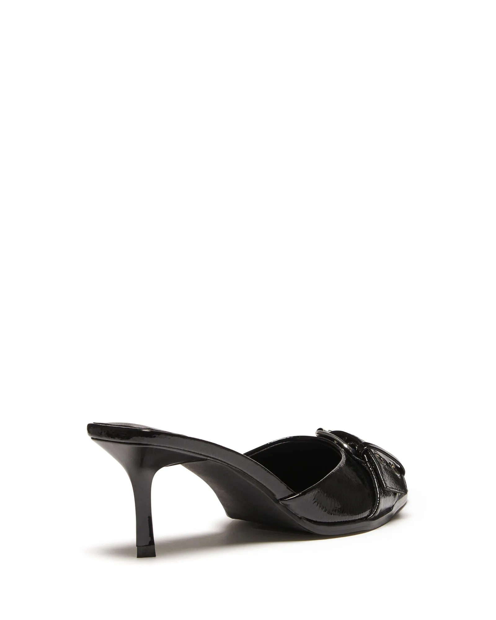 Hunna Pump Black Crinkle Patent