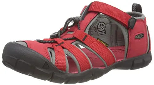 KEEN. Unisex Kinder Seacamp 2 CNX Sandalen . Racing Red Gargoyle . 32/33 EU