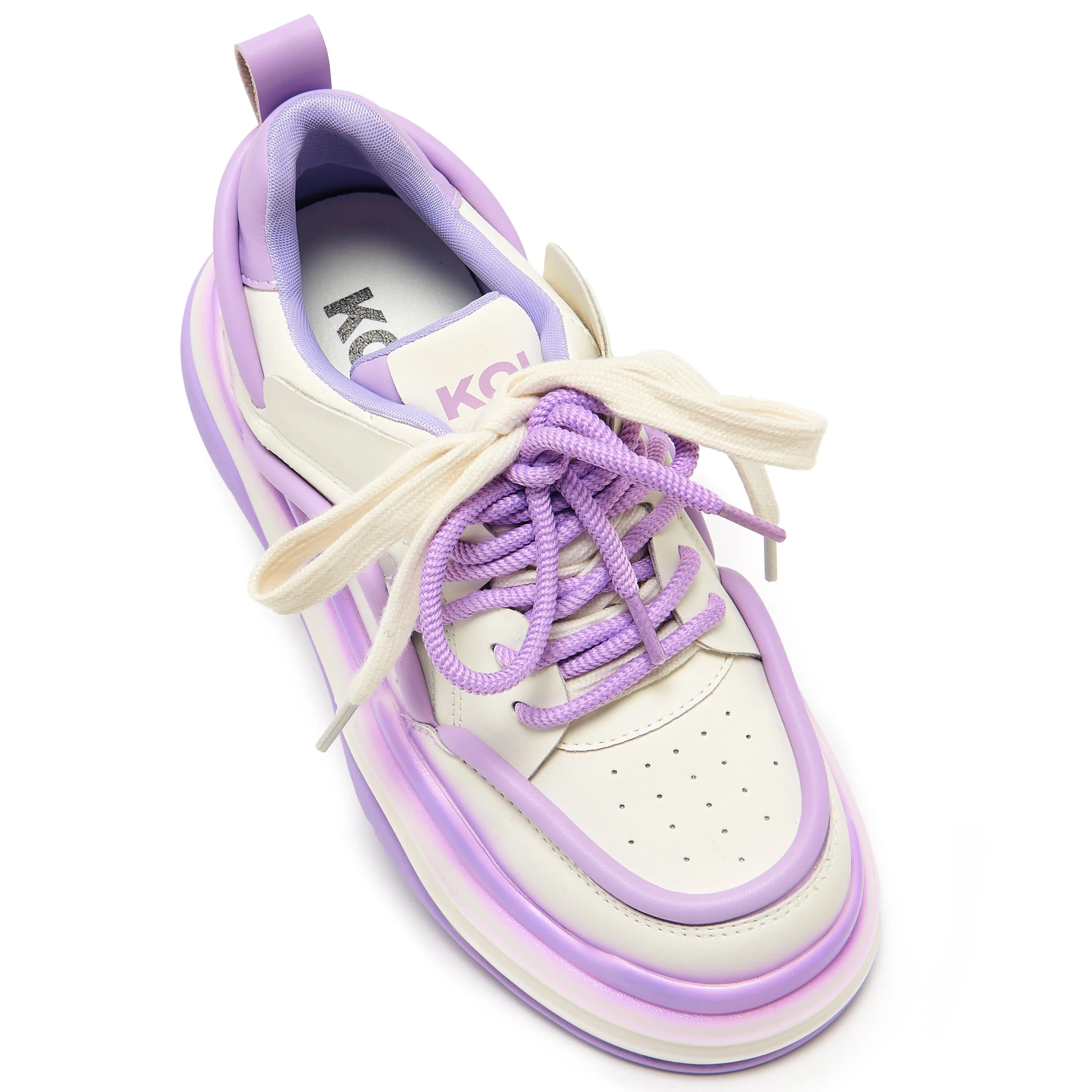 Neon Reef Platform Trainers - Violet