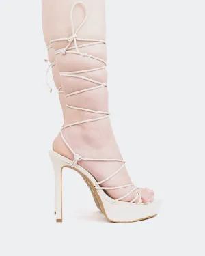Nevis Off White Leather