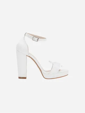 Nina Pearl Platform Wedding Shoes | Ivory