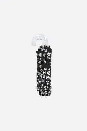 pocket umbrella in nylon with circles print