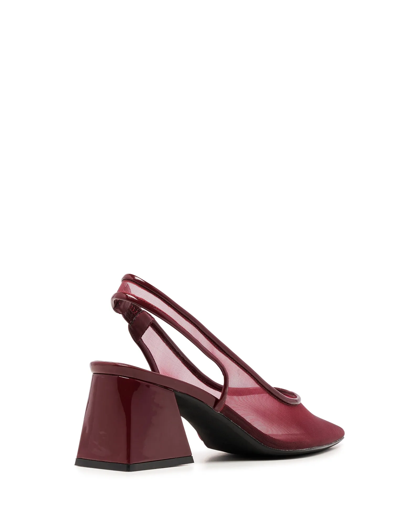 Saint Slingback Mesh Pump Cherry Patent