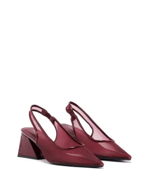 Saint Slingback Mesh Pump Cherry Patent
