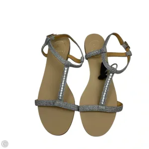 Sandals Flats By Jack Rogers In Silver, Size: 9