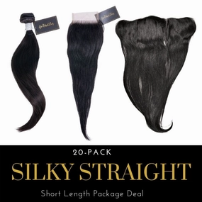 Silky Straight Human Hair Short Length Wholesale Package