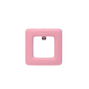 Square Pink Leather Toe Clip