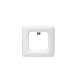 Square White Leather Toe Clip