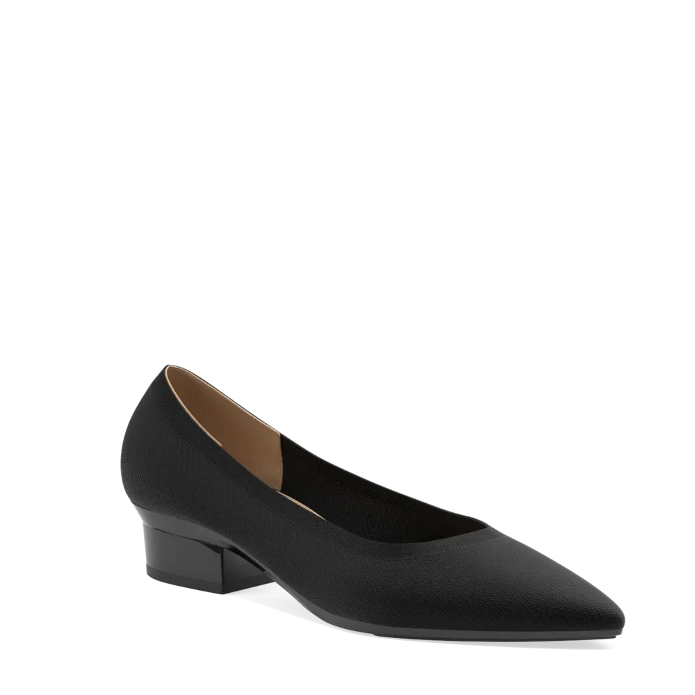 The Pump - Coal Knit   Stiletto Heel Kit 4 Coal - FINAL SALE