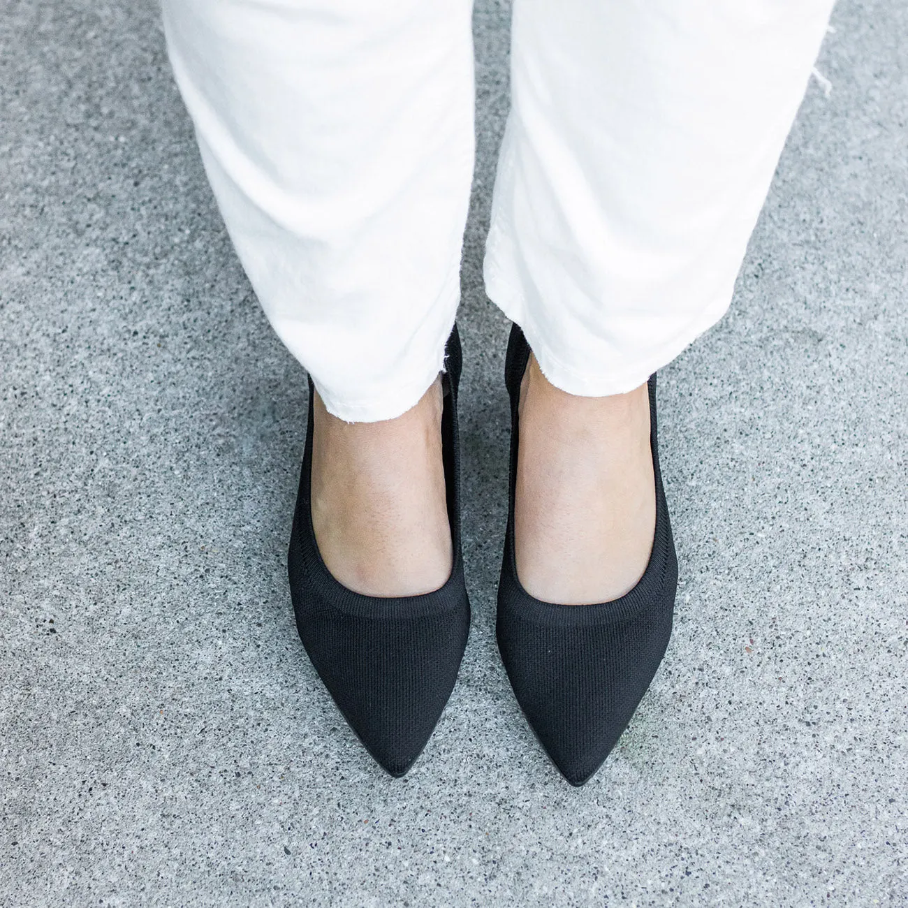 The Pump - Coal Knit   Stiletto Heel Kit 4 Coal - FINAL SALE
